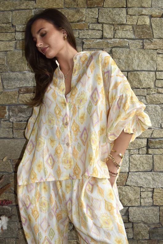 Daughter Of Ibiza Medina Balloon Sleeve Shirt